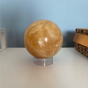 Golden Calcite Sphere